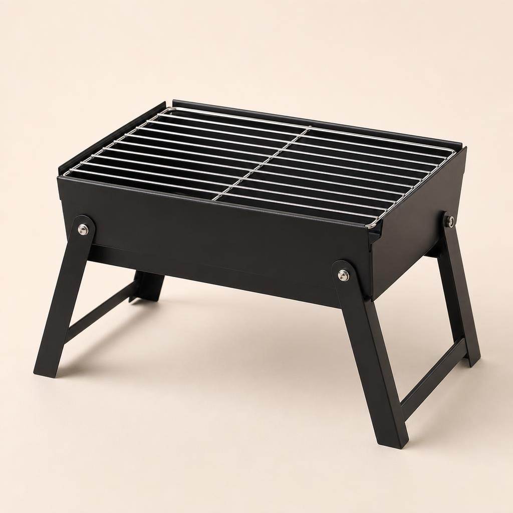 Portable folding mini grill (illustration; see listing for the actual product)